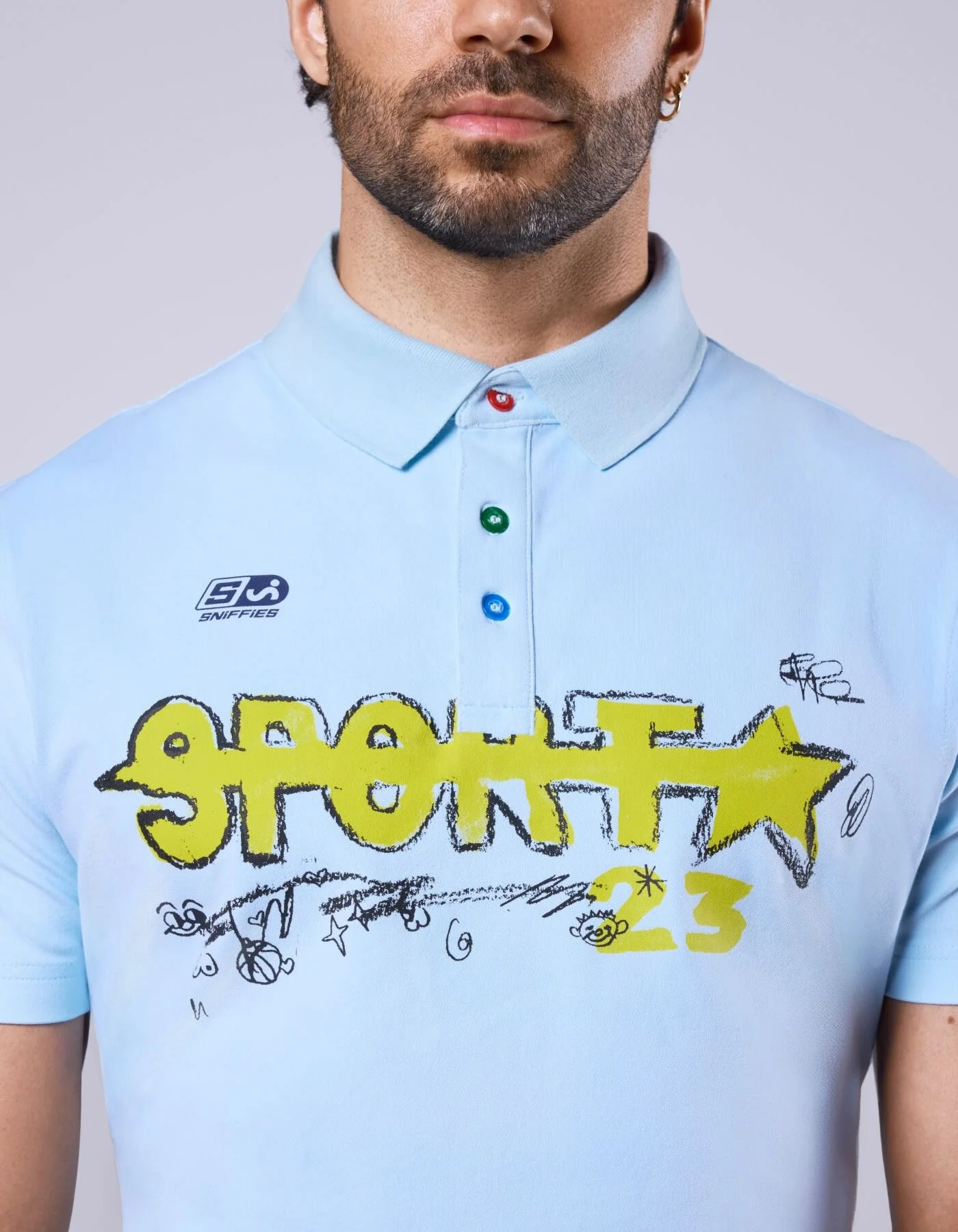 Shrunken Sport Polo - Light Blue - Image 3
