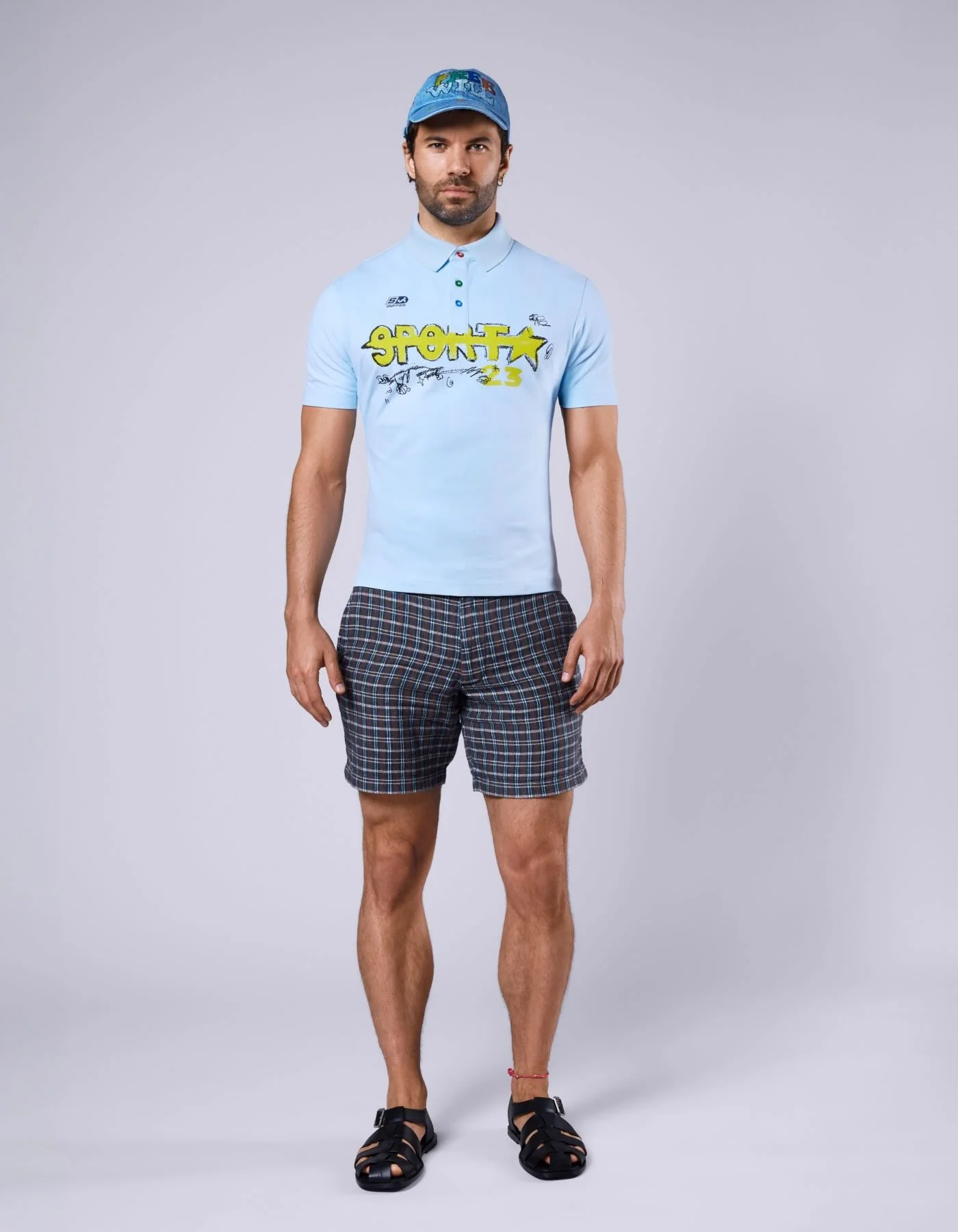 Shrunken Sport Polo - Light Blue - Image 5