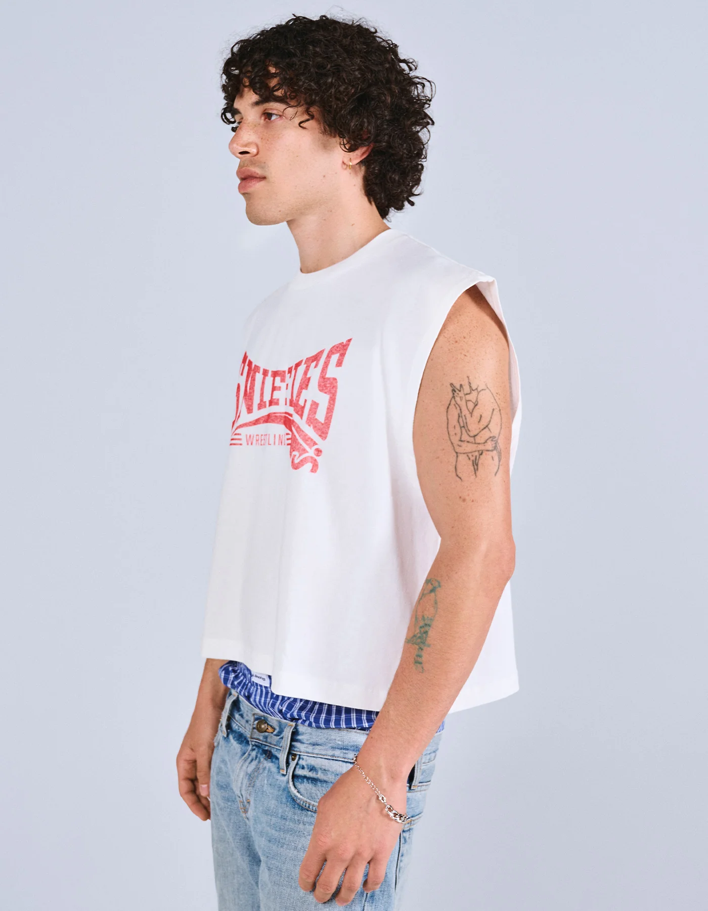 Wrestling Box Fit Crop Tank - Image 3